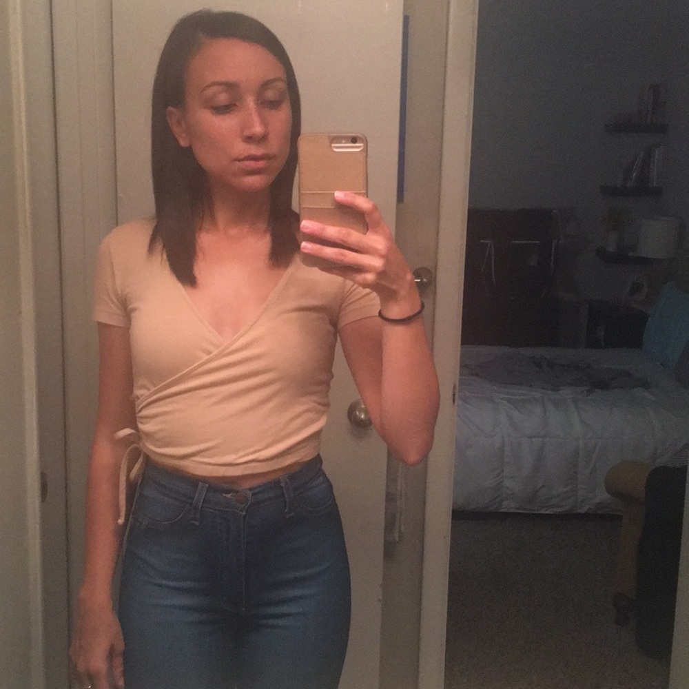 Forever 21 wrap crop top